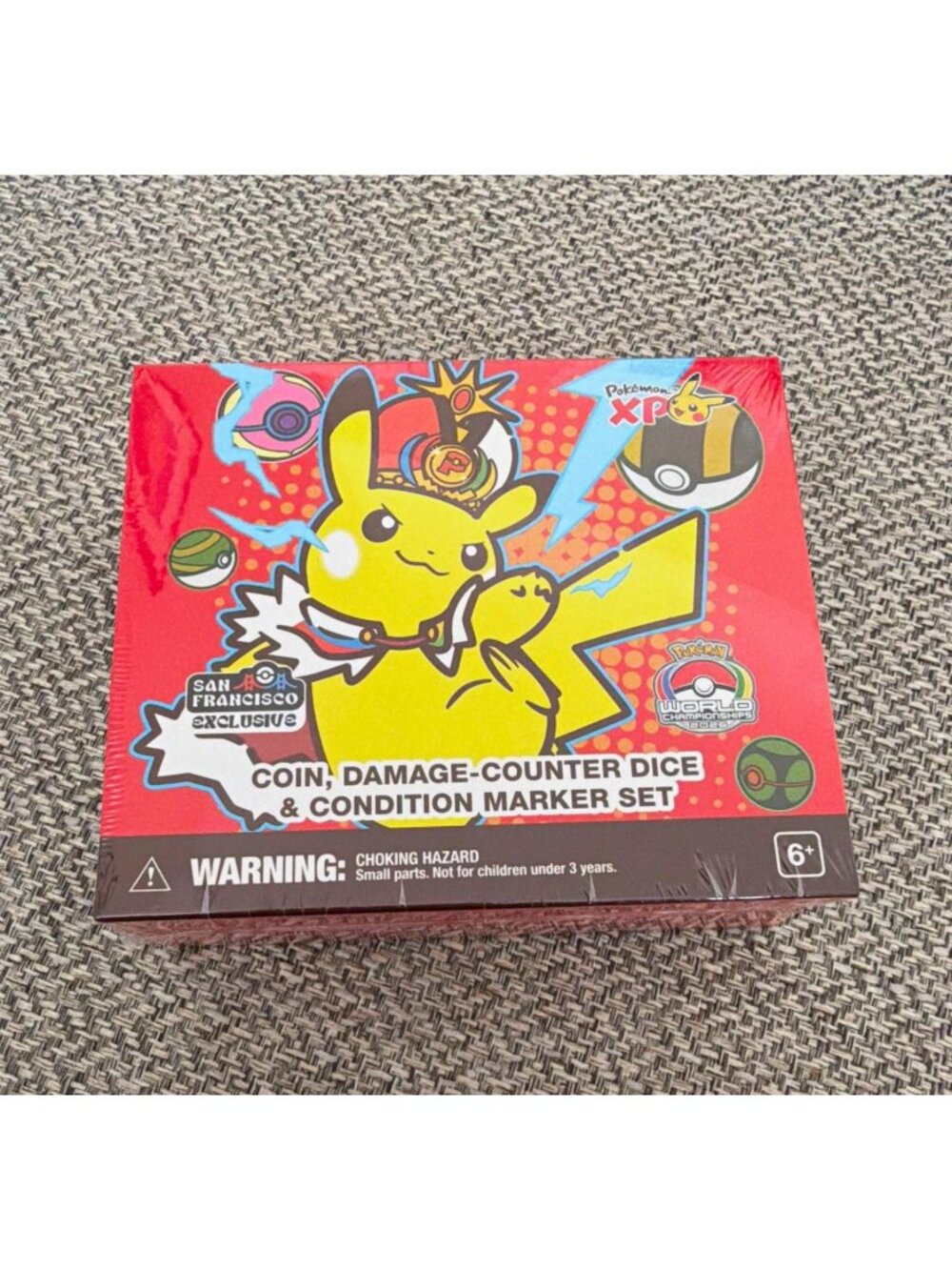 Pokemon San Francisco 2026 Exclusive Pikachu Coin, Damage-Counter Marker Set